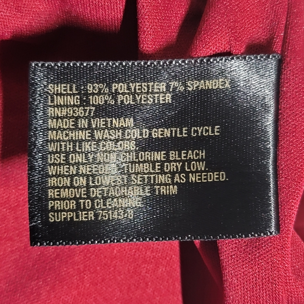 Worthington Dress Womens Size 16 Sleeveless Laredo Red Or Maroon - Picture 4 of 7